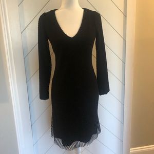 Cedric Charlier mesh black dress